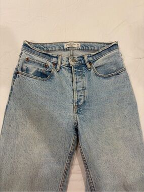 Abercrombie & Fitch Straight Leg Jeans - Light Blue